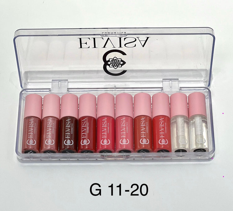 10 PIECE MINI LIPGLOSS SET