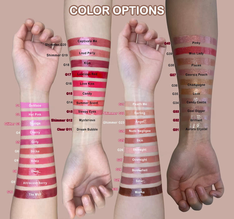 10 PIECE MINI LIPGLOSS SET