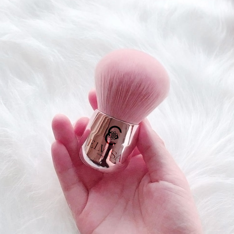 SHORT HANDLE POWDER BRUSH W/ GIFT BOX