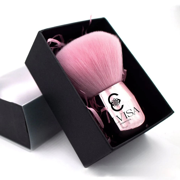 SHORT HANDLE POWDER BRUSH W/ GIFT BOX
