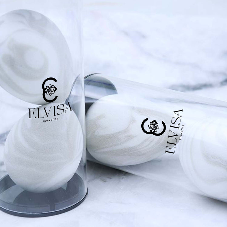2 PIECE MARBLE BEAUTY EGGS
