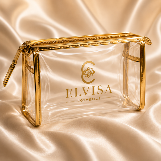 Elvisa Cosmetics Signature Clear Makeup Bag