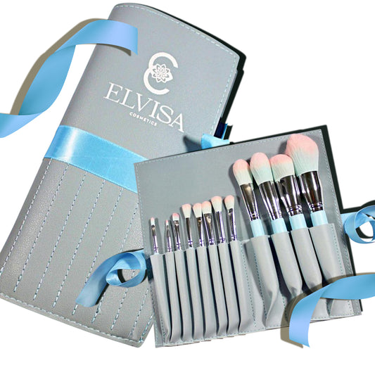 12 PIECE FACE BRUSH SET