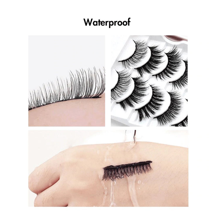 EYELASHES WITH MAGNETIC LIQUID EYELINER