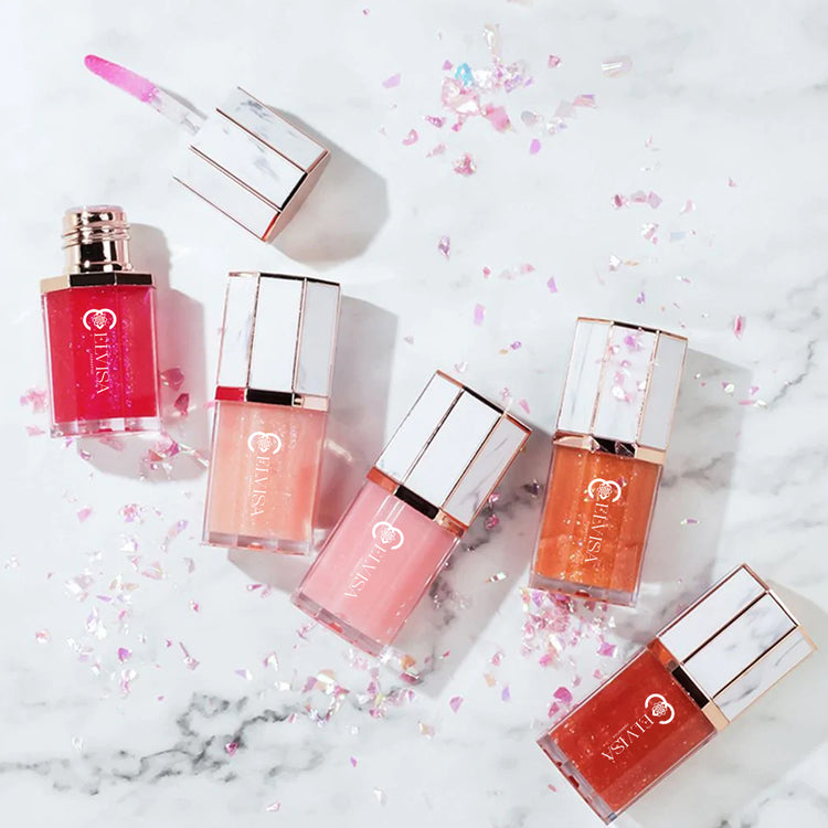 5 PIECE MARBLE LIPGLOSS SET
