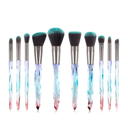 10 PIECE DIAMOND BRUSHES W/ HOLDER